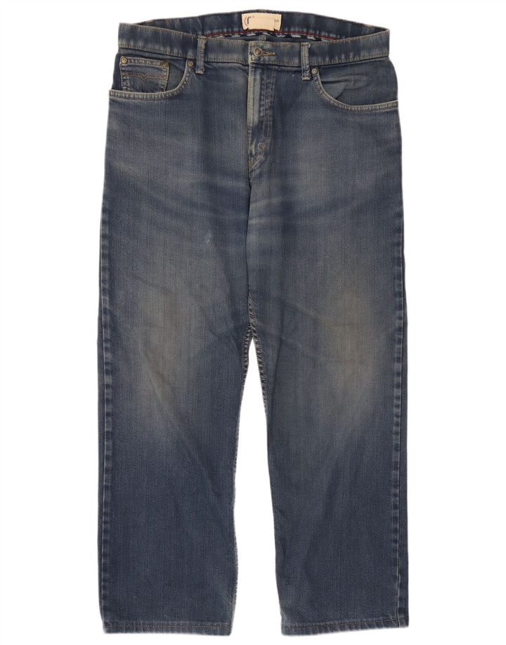 Blugi drepti pentru femei Marks & Spencer W34 L25 Bumbac albastru