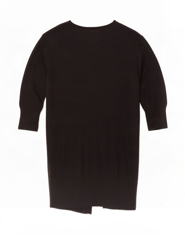 Pulover cardigan deschis pentru fete Zara 7-8 ani Negru Acrilic