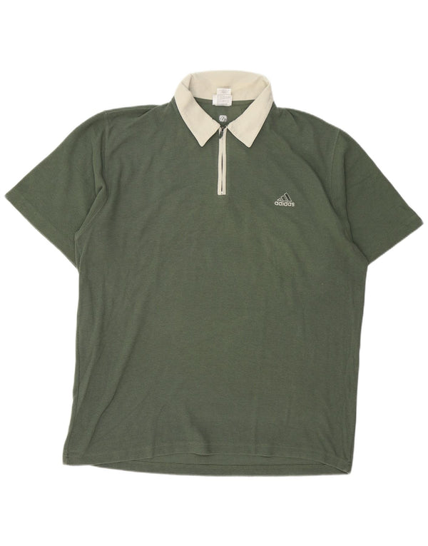 Tricou polo ADIDAS rugby pentru bărbați UK 48/50 XL bumbac verde