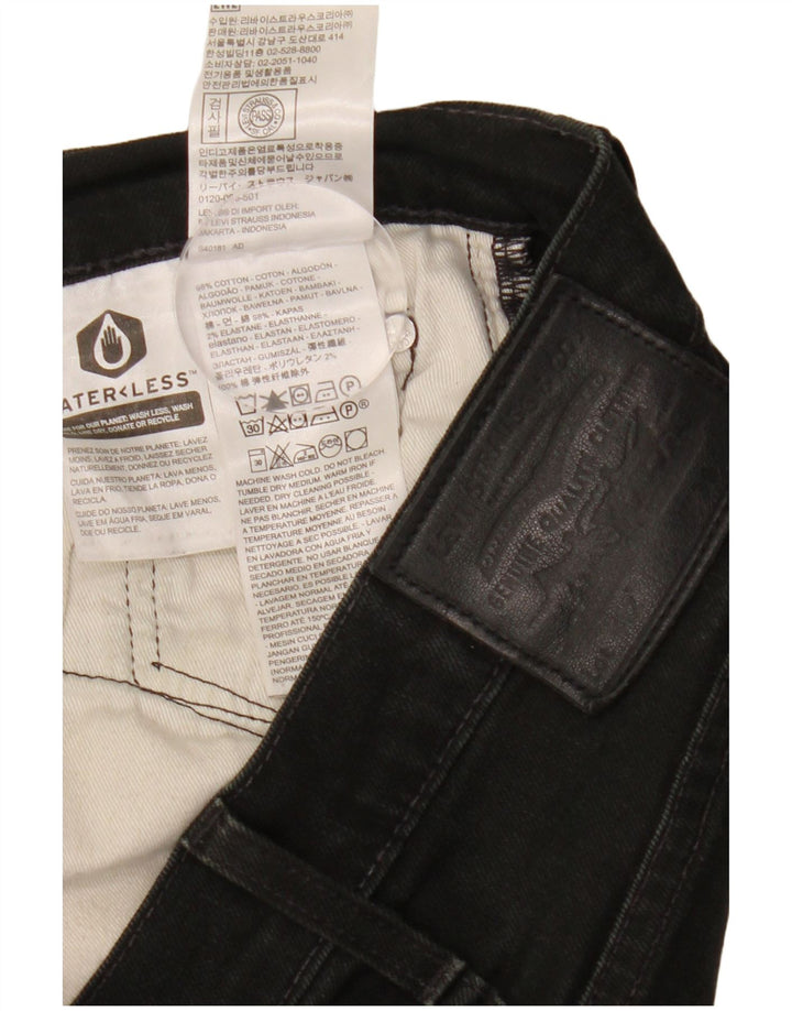 Blugi slim pentru bărbați Levi's W30 L30 bumbac negru