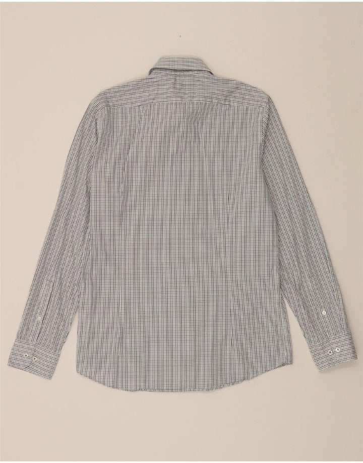 JOOP Mens Regular Fit Shirt Size 15 1/2 40 Medium Blue Check Vintage Joop and Second-Hand Joop from Messina Hembry 