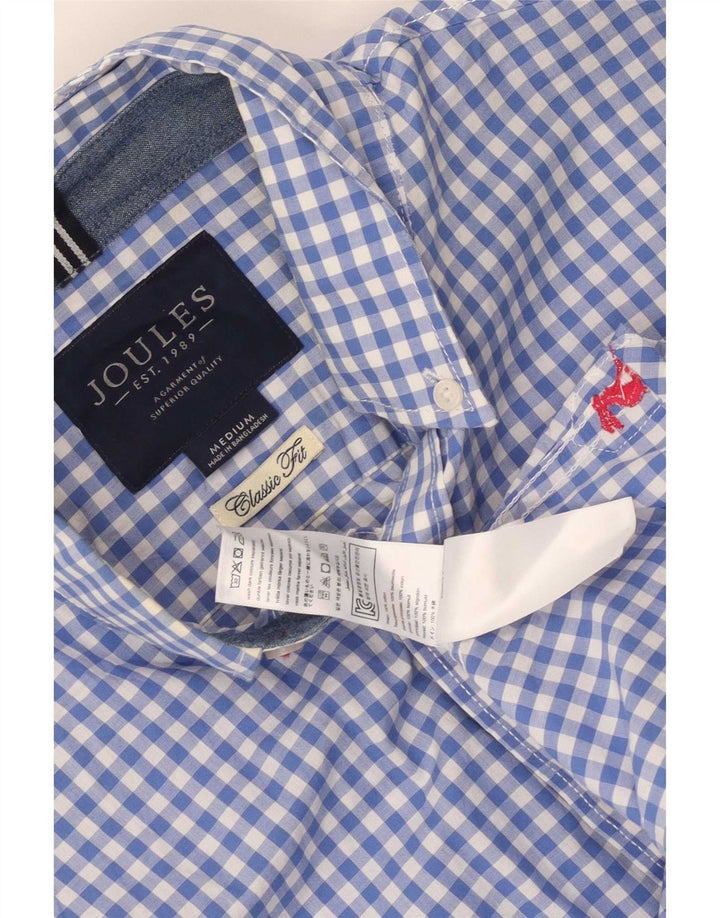 Cămașă pentru bărbați Joules Classic Fit, Bumbac Vichy albastru mediu