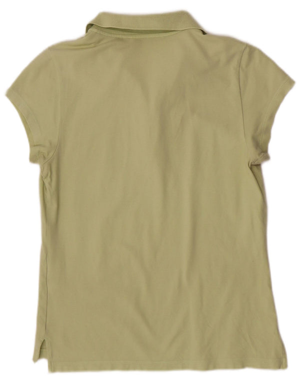 Tricou polo Tommy Hilfiger pentru femei UK 14 mare bumbac verde