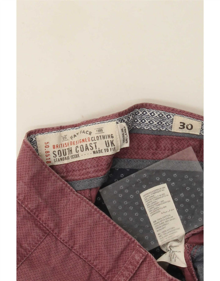 Pantaloni scurți chino pentru bărbați Fat Face W30 Medium Pink Spotted Bumbac