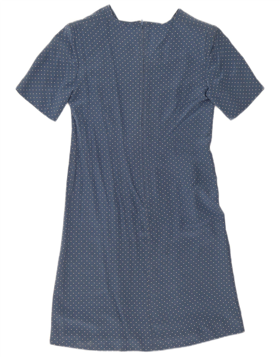 Rochie A-Line Vintage pentru femei UK 12 Medium Blue Spotted