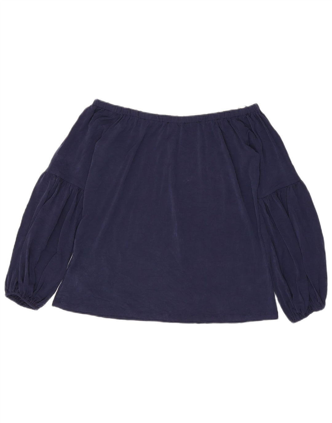 Top pentru femei Michael Kors Crop Off Shoulder UK 10 Small Bleumarin Poliester