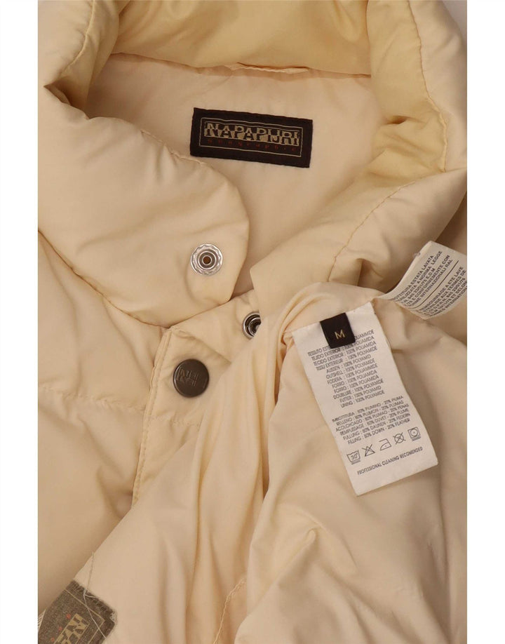 Napapijri Gilet grafic căptușit pentru bărbați UK 38 Medium Off White Poliamidă