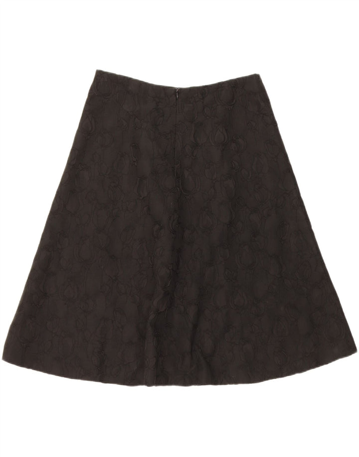 Fusta A-Line pentru femei Intrend UK 12 Medium W30 Negru Floral