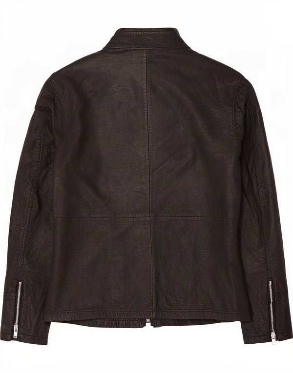 Jachetă de piele BARNEYS pentru bărbați UK 38 Medium Black