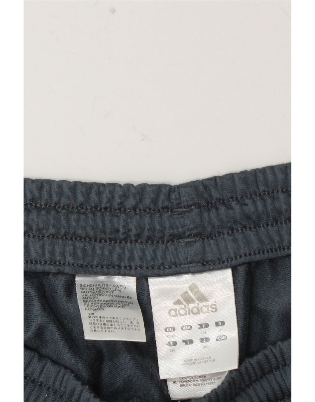 Pantaloni de trening ADIDAS pentru bărbați Marea Britanie 42/44, mare, albastru, poliester color bloc