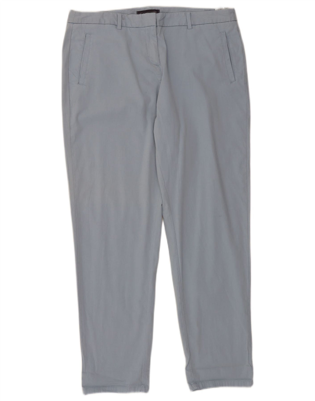 MARKS & SPENCER Pantaloni chino subțiri pentru femei UK 14 Large W36 L30 Blue