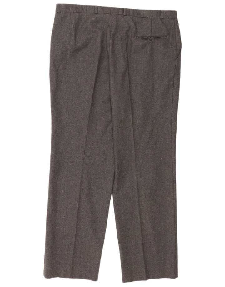 Pantaloni casual obișnuiți pentru bărbați C&A Canda L40 L31 gri din lână nouă