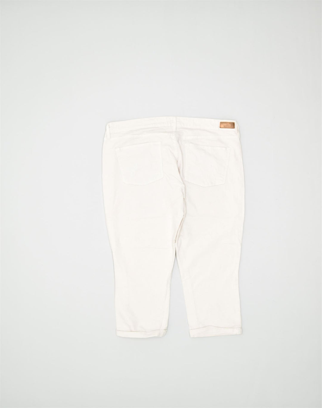 DENIZEN BY LEVI'S Womens Capri Trousers W34 L23 White Cotton | Vintage | Thrift | Second-Hand | Used Clothing | Messina Hembry 