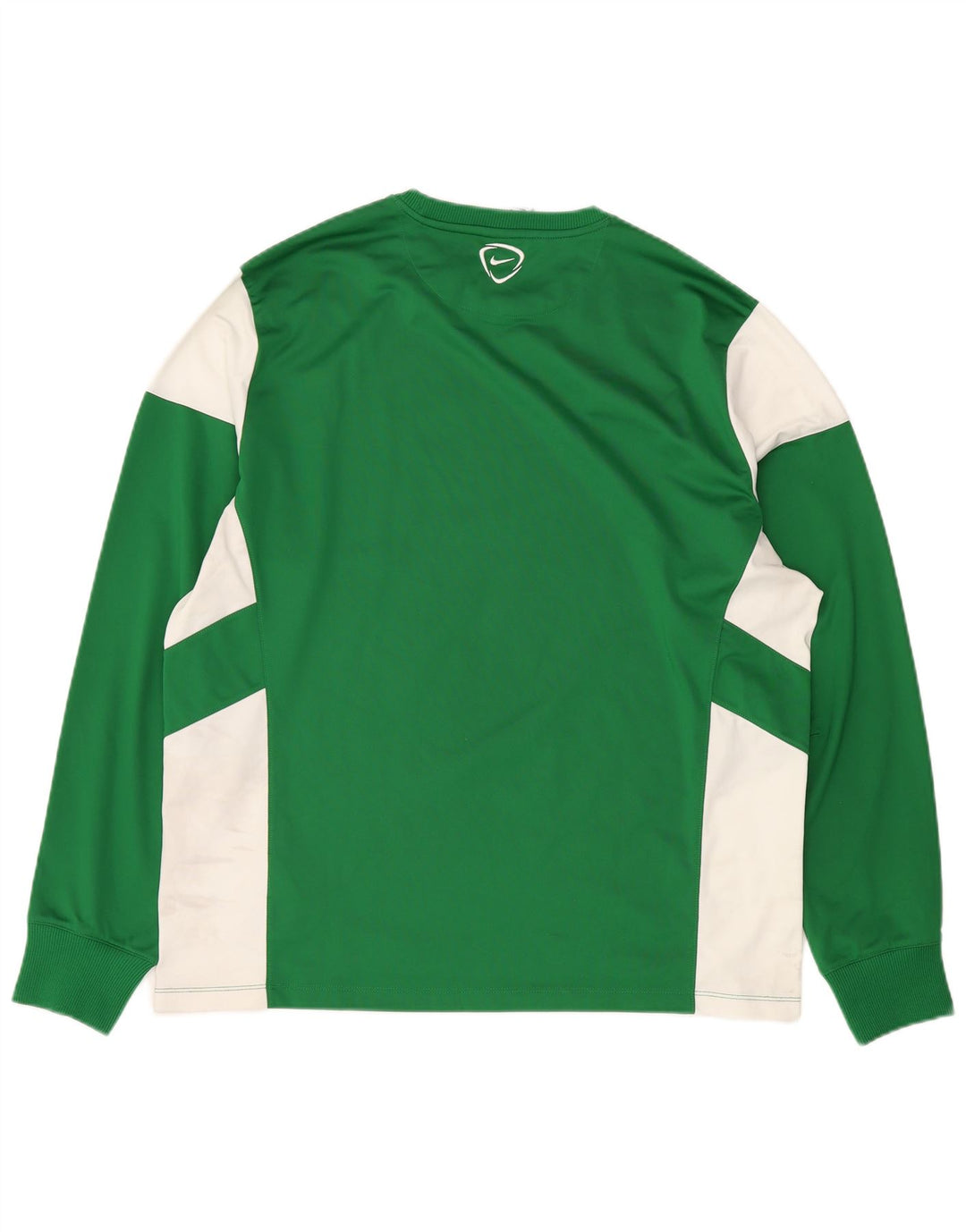 NIKE Dri Fit Top cu mânecă lungă, XL, verde, poliester color bloc