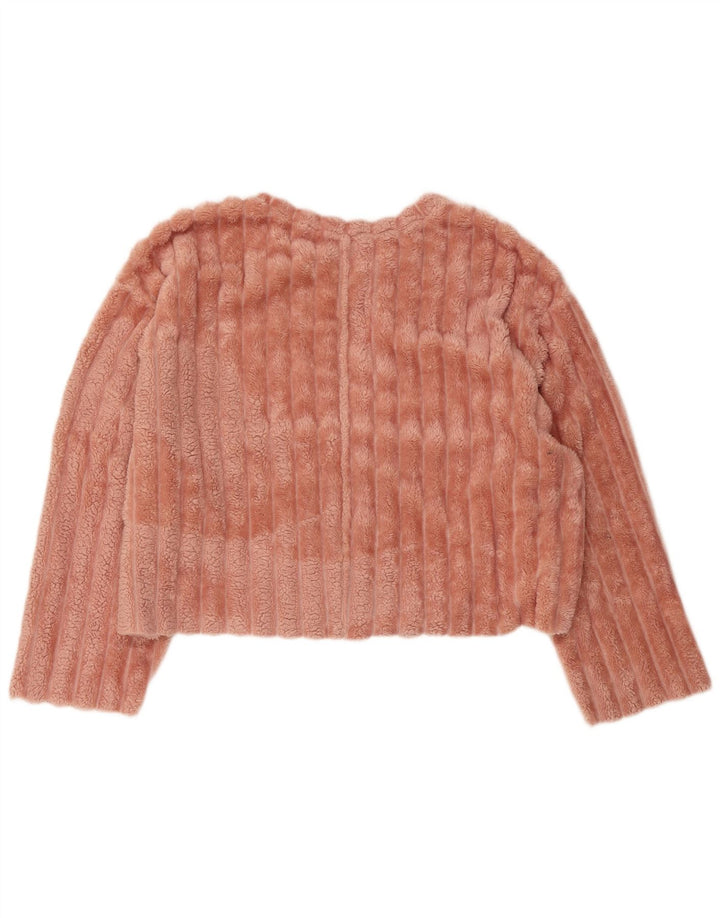 Pulover supradimensionat pentru femei Zara UK 16, mare, roz, poliester