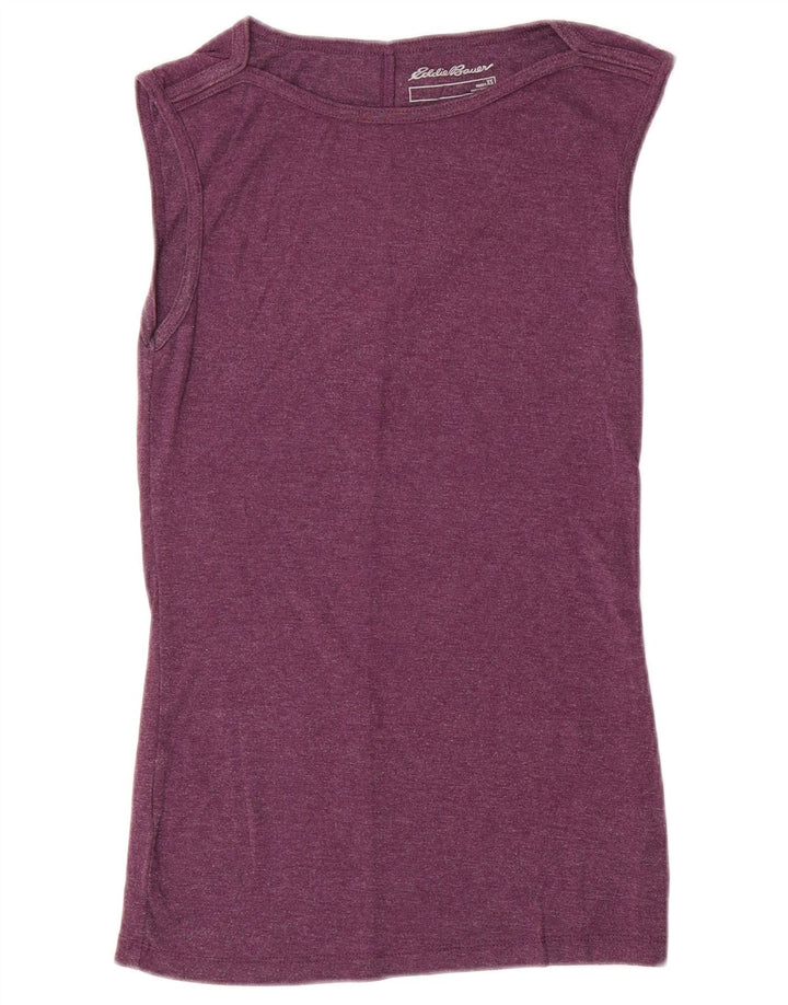 EDDIE BAUER Vest Top pentru femei UK 6 XS Bumbac violet