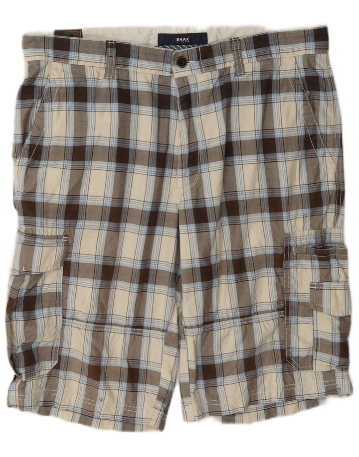 Pantaloni scurti cargo pentru bărbați Brax W36, mare, bej, din bumbac
