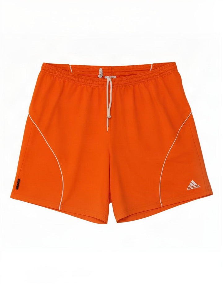 Pantaloni scurți sport pentru bărbați Adidas Climalite, portocaliu mare