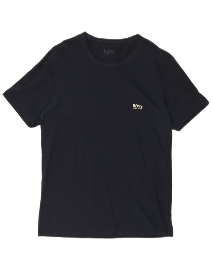 Tricou pentru bărbați Hugo Boss Top mare din bumbac bleumarin