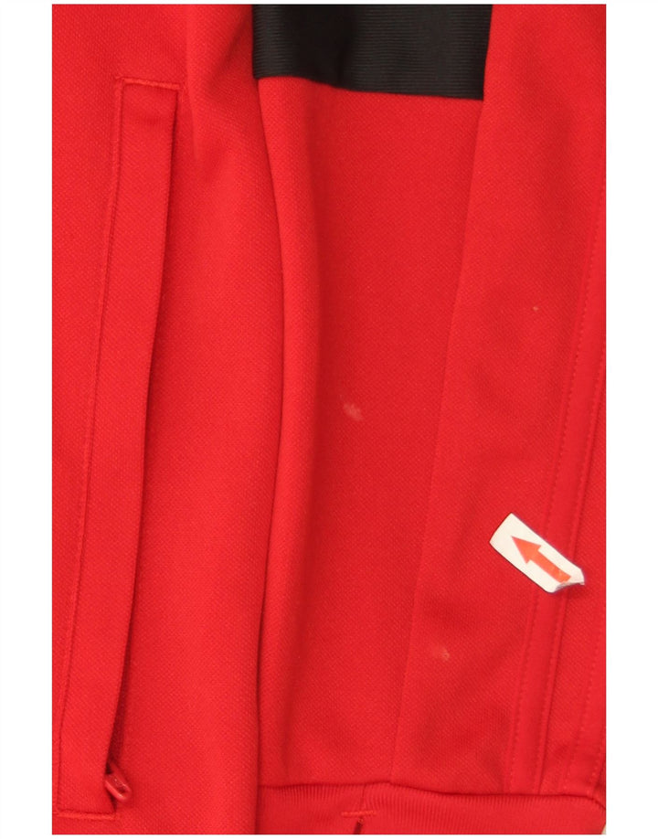 Adidas Climalite Pullover Trening Top Mediu Roșu Colorblock