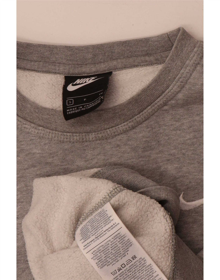Pulover Nike pentru bărbați, bumbac cu pete mici, gri