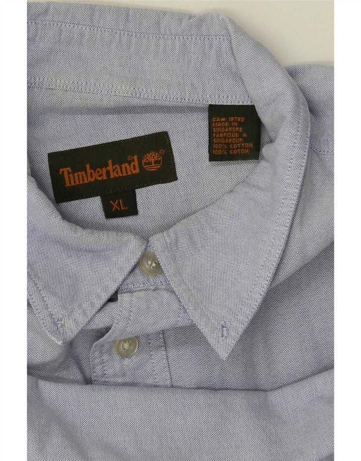 Cămașă pentru bărbați Timberland XL, bumbac albastru
