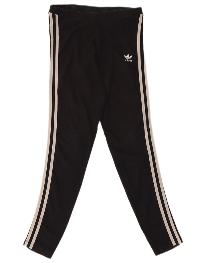 Leggings pentru femei Adidas UK 10 mic bumbac negru