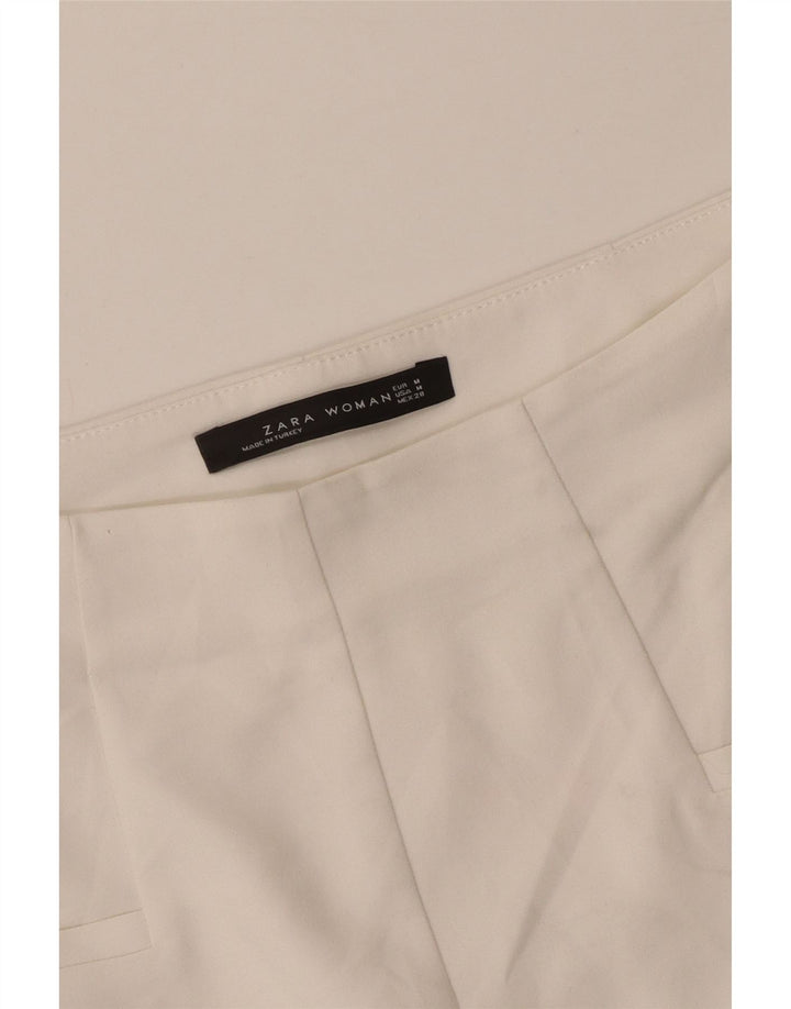 Pantaloni scurți casual pentru femei Zara Medium W28 White