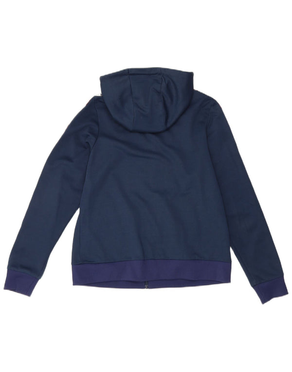 Pulover cu glugă cu fermoar pentru femei Ellesse UK 12 Medium Bleumarin Colorblock