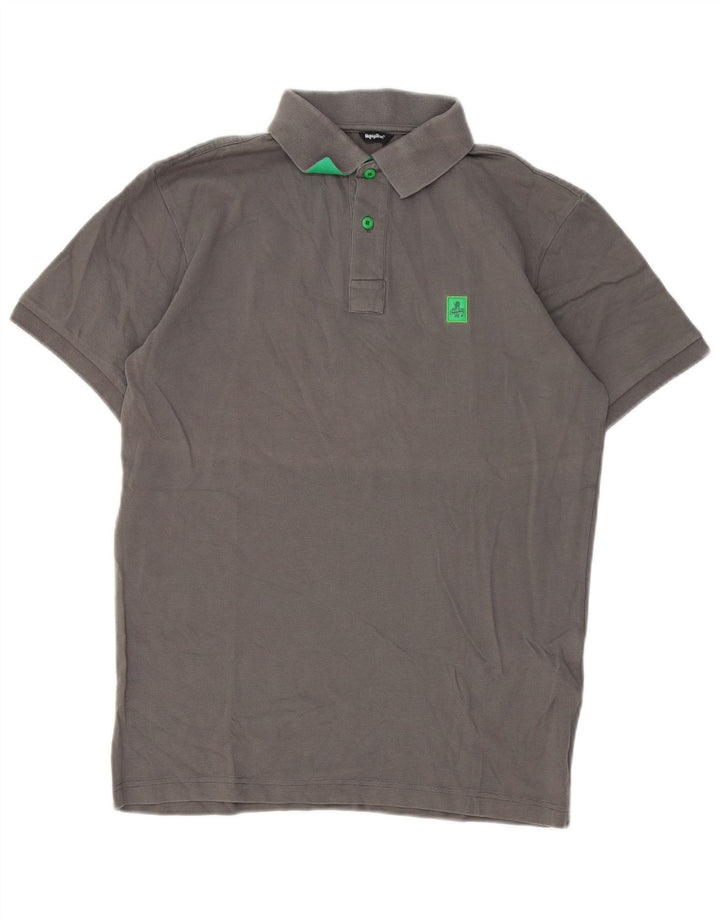 Tricou polo Refrigue pentru bărbați, bumbac gri mediu