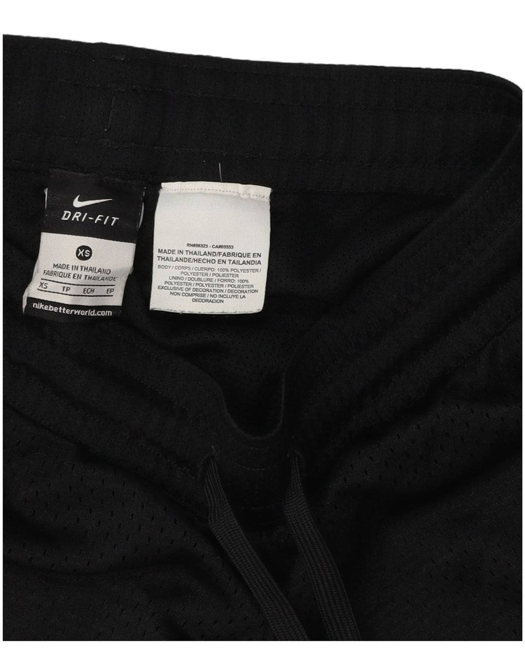 Pantaloni scurti sport NIKE Dri Fit pentru femei UK 6 XS poliester negru