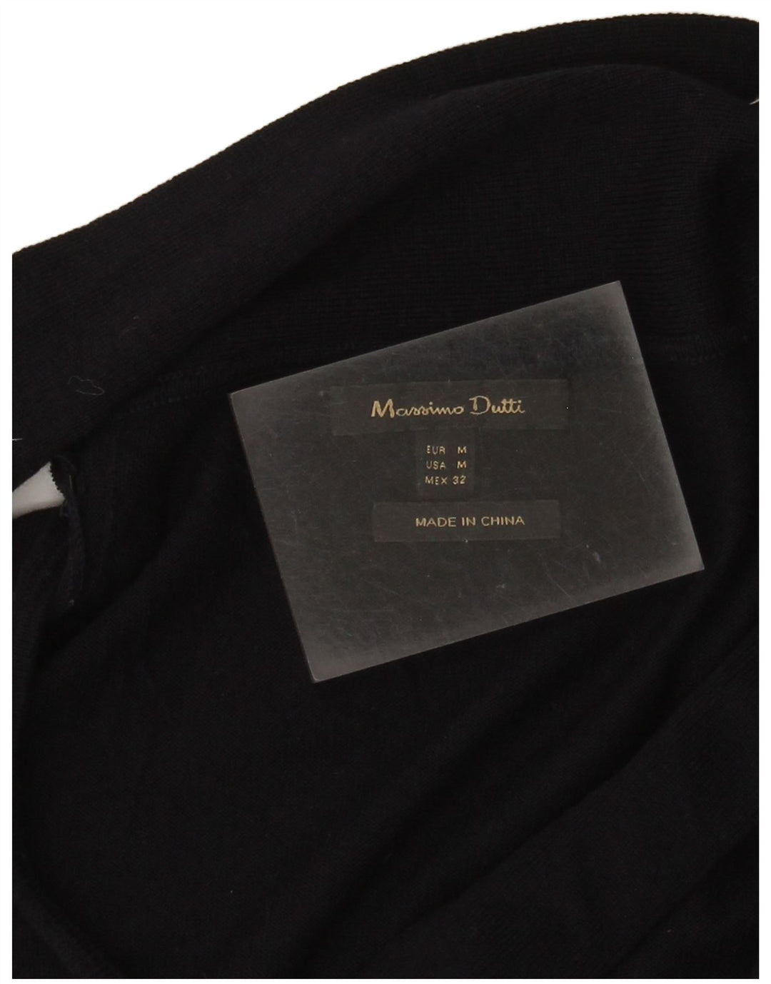 Pulover pentru femei Massimo Dutti cu gât șal, UK 12 Medium Bleumarin