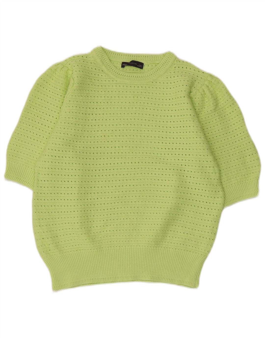 MARKS & SPENCER Pulover cu decolteu rotund pentru femei UK 14 Large Green