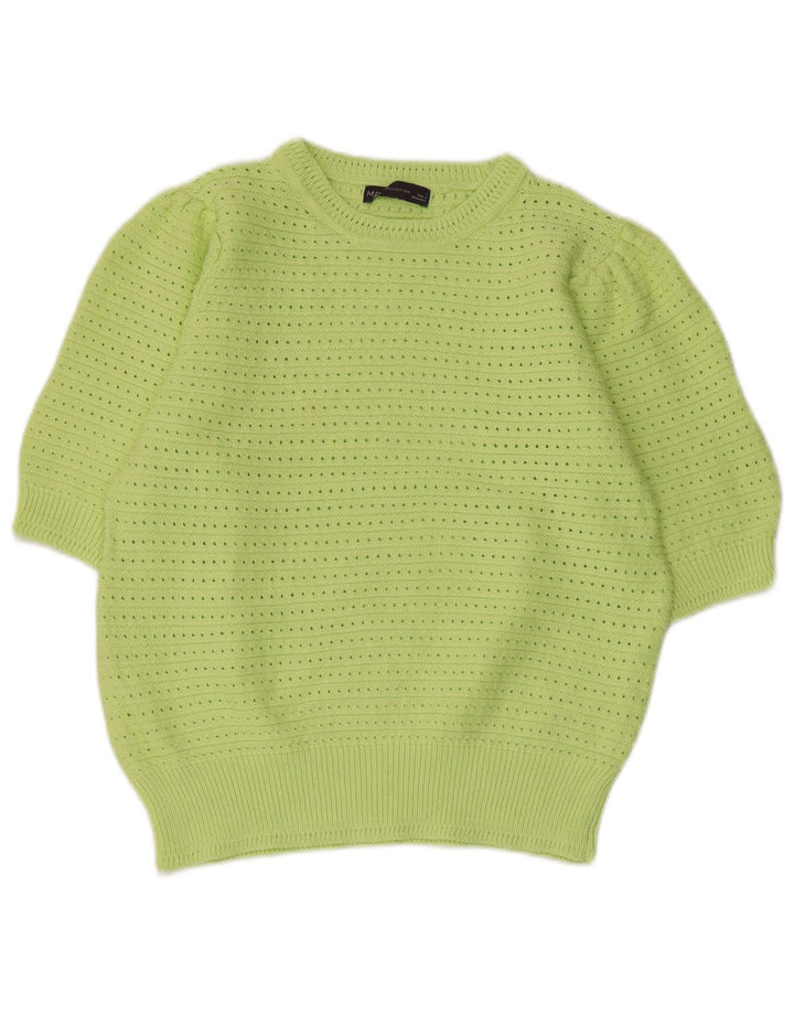 MARKS & SPENCER Pulover cu decolteu rotund pentru femei UK 14 Large Green