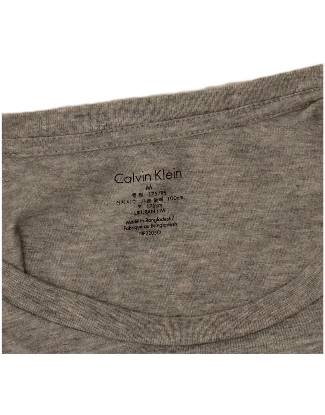 Tricou pentru bărbați CALVIN KLEIN Top Medium Gri