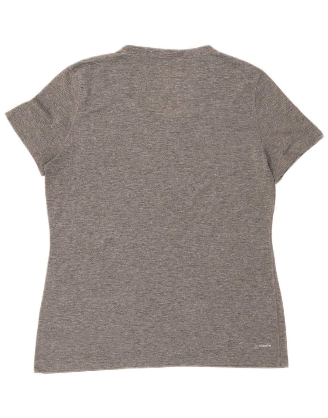 ADIDAS Womens T-Shirt Top Large Grey Polyester