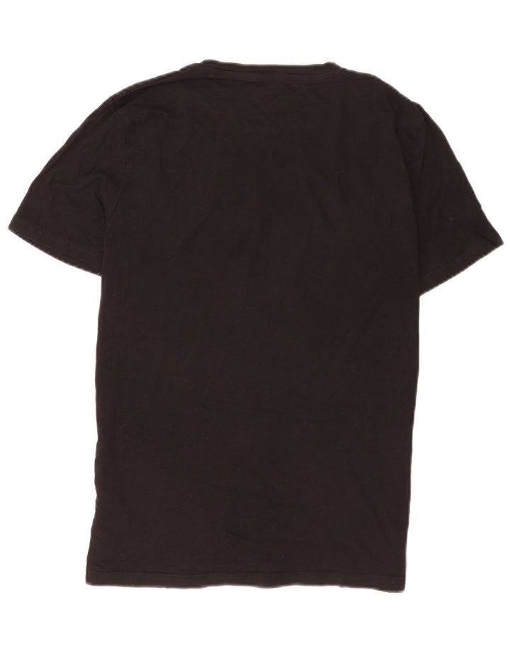 Tricou cu grafic Jack & Jones pentru bărbați Top mediu din bumbac negru