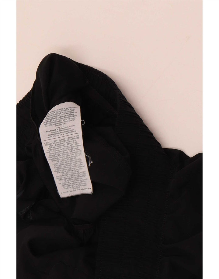 Pantaloni scurti sport grafic Nike pentru femei UK 10, poliester negru mic