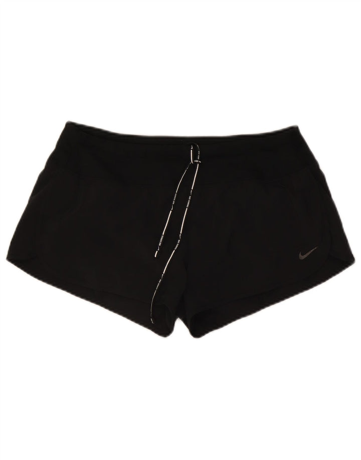Pantaloni scurți sport Nike Dri Fit pentru femei UK 14 Medium Black