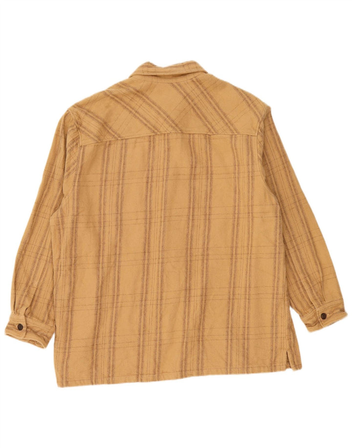 Cămașă de flanel pentru bărbați Zara XL, bej, carouri