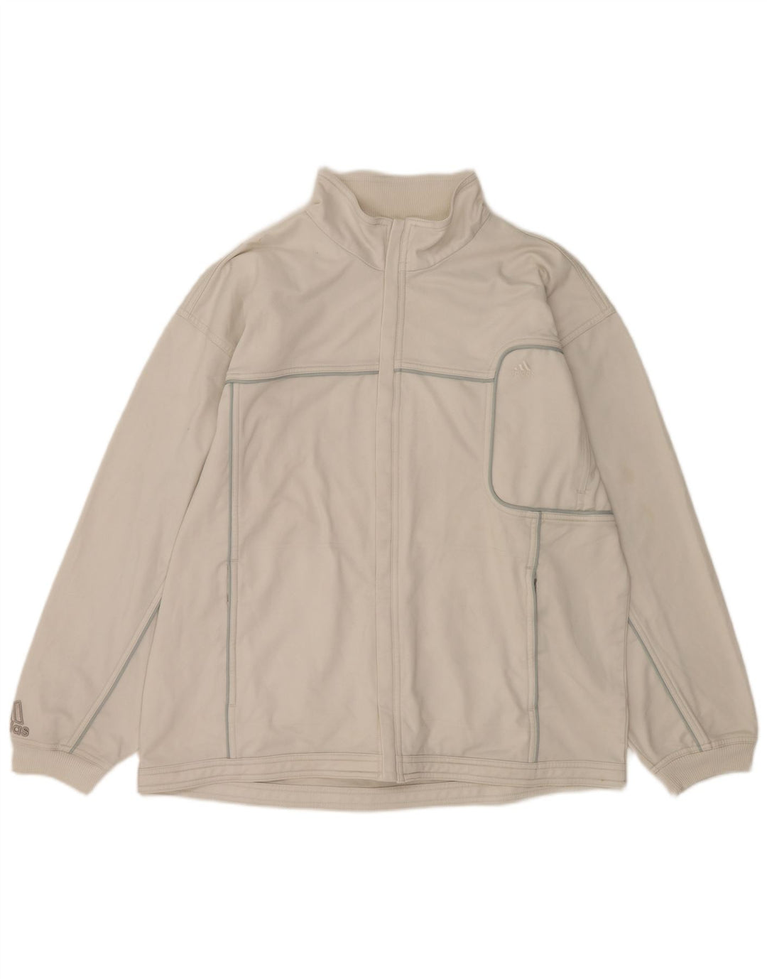 Jachetă de trening pentru bărbați ADIDAS UK 42/44 Poliester alb mare