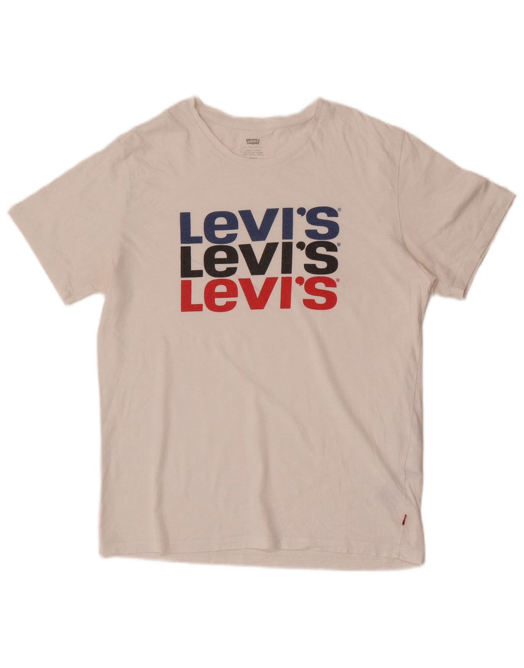 Tricou grafic pentru bărbați LEVI'S Top Medium White Bumbac