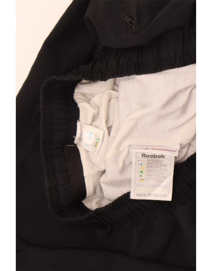 Pantaloni de trening Reebok pentru bărbați, mari, negru, poliester