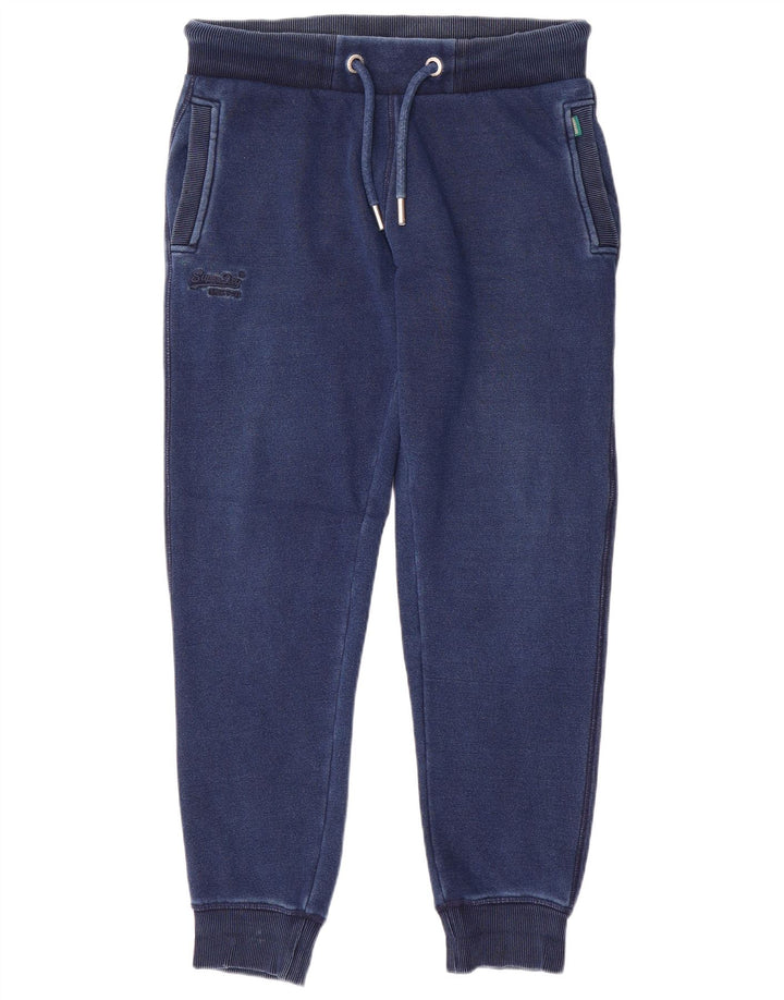 Pantaloni de trening pentru bărbați Superdry Pantaloni de jogging Mici, bleumarin, poliester