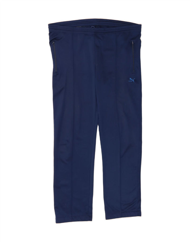 PUMA Womens Tracksuit Trousers US 6 Medium  Navy Blue Polyester Vintage Puma and Second-Hand Puma from Messina Hembry 