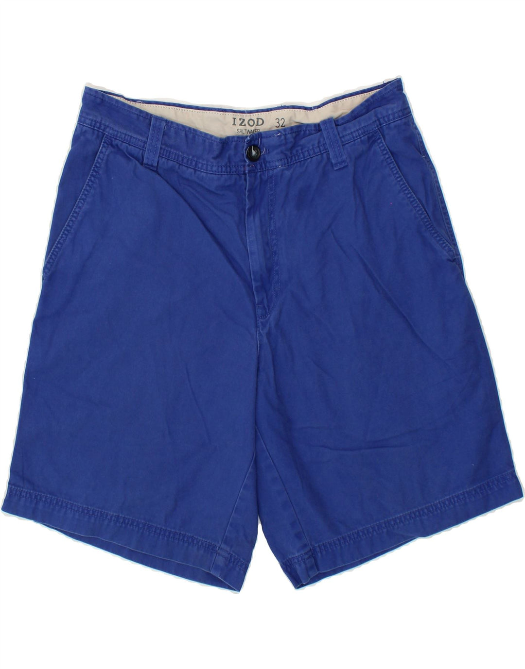 IZOD Mens Salt Water Chino Shorts W32 Medium Blue Cotton Vintage Izod and Second-Hand Izod from Messina Hembry 