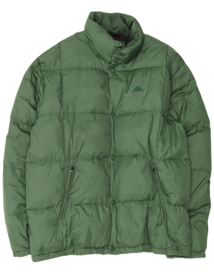 Jachetă căptușită pentru bărbați Kappa UK 46 3XL Verde Poliamidă