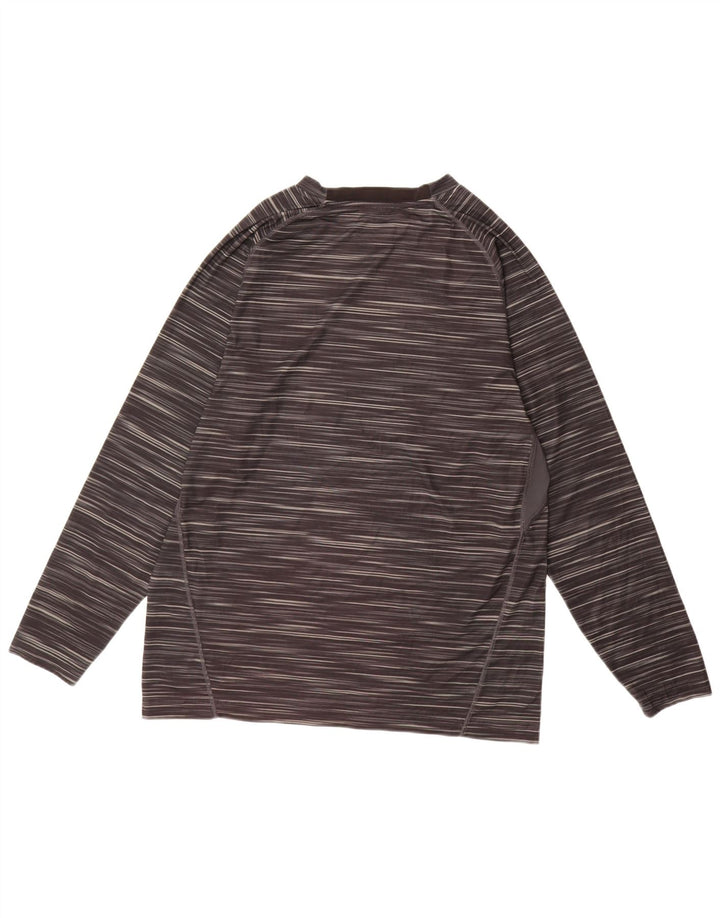 Starter Top pentru bărbați cu mânecă lungă Marea Britanie 46/48 XL Poliester negru cu dungi