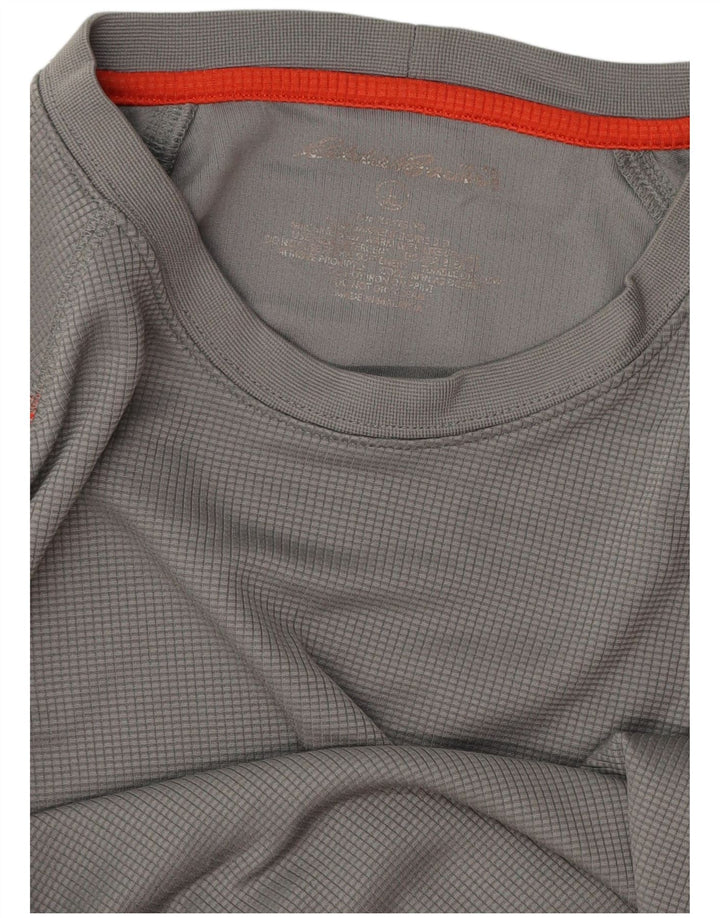EDDIE BAUER Tricou pentru bărbați Top mare, gri, poliester color bloc