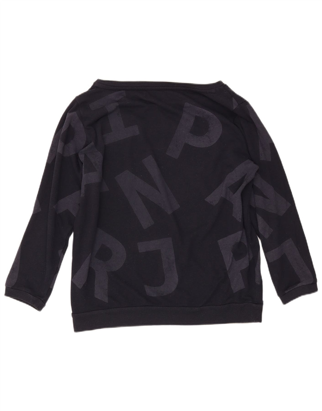 NAPAPIJRI Pulover cu grafic pentru femei UK 14 Mare Bleumarin